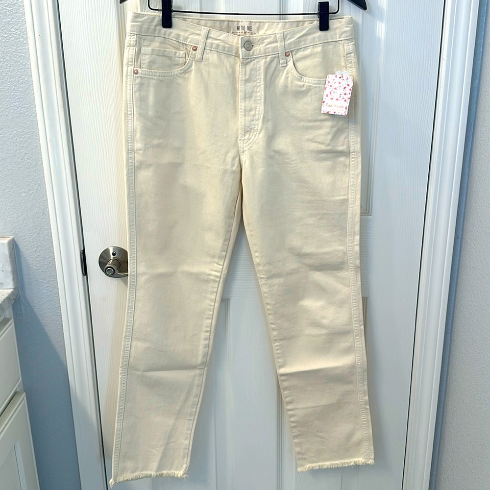 NWT Free People Jeans - ivory